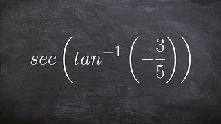 Evaluate the trig expression with inverse tan