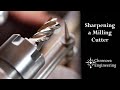 Sharpening the Flutes on a Milling Cutter