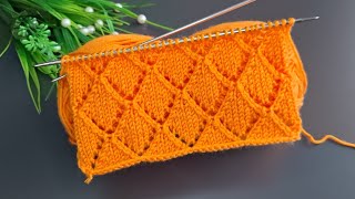 İki şiş kolay örgü yelek model anlatımı 🧶Eays crochet knitting patterns