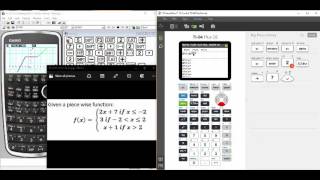 Piecewise Functions - Graphing on Casio Prizm vs TI-84+ CE