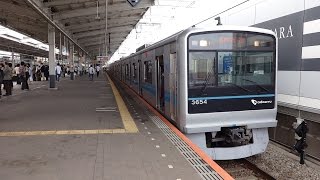 小田急3000形3654F(8両編成) 新宿行き各駅停車 代々木上原駅