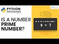 Python Program to Check Prime Number - Complete Guide | Python Tutorial
