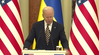 A Kiev, Joe Biden annonce des livraisons d'armements supplémentaires à l'Ukraine | AFP