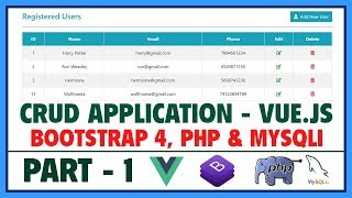Vue.js、Bootstrap 4、PHP、MySQLi を使用した #1 の CRUD アプリ | Vue.js の高度なチュートリアル