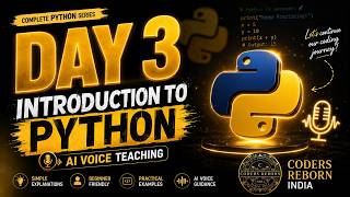 Python Programming From Zero to Pro! 🚀 Day 3 - Absolute Beginners Guide with AI Voice