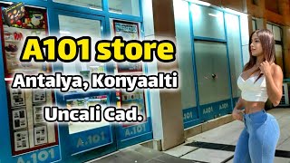 A101 Store Antalya, Konyaalti, Uncali Cad. Shopping Tour | A101 Store Products + prices (2023)