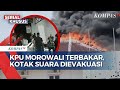 Gedung KPU Morowali Terbakar, Petugas Bergegas Evakuasi Seluruh Kotak Suara | SERIAL PILKADA