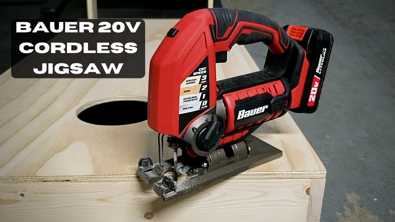 Bauer 20V Hypermax Lithium-Ion Cordless Jig Saw (Harbor Freight) - YouTube