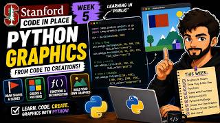 Code in Place Week 5 | Learning Python & Graphics in Public | #StanfordCIP
