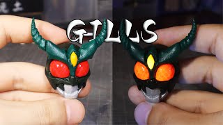 追寻活着的意义吧！假面骑士Gills！ #软陶 #手工 #diy #模型制作 #假面骑士 #特摄 #粘土