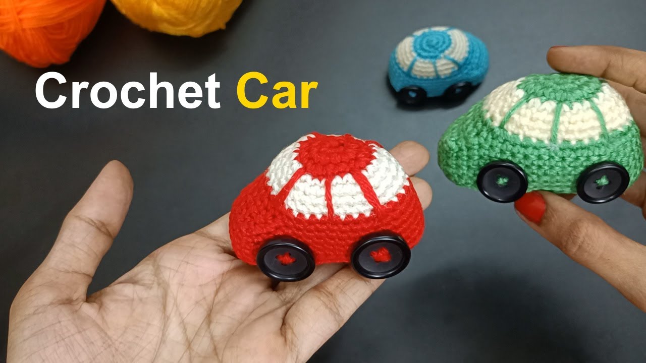 Amigurumi Auto Tutorial Cute Crochet Mater Amigurumi Keychain From