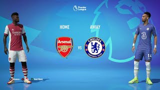 FIFA 22 | Arsenal Vs. Chelsea | Ft Aubameyang, Jesus | Premier league 2022/23 | 4K Gameplay