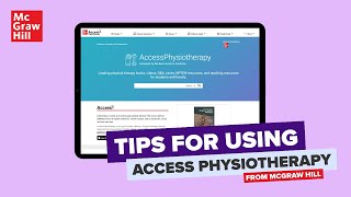 AccessPhysiotherapy from McGraw Hill – Brief Overview Video
