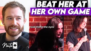 Feminist Comedian LOSES IT on Stage After Getting Outsmarted by a Man in the Audience!