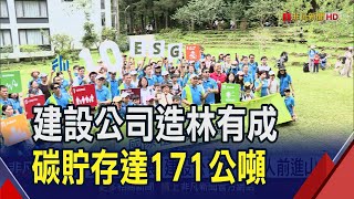 造林10年有成!建設公司碳貯存達171公噸 攜手台大實驗林認養1800株紅檜木｜非凡財經新聞｜20240811