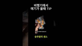 비행기에서 우는 애기(feat.승무원의 센스)