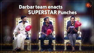 Darbar team enacts Superstar Punches | Darbar Pongal | Pongal Special Program | Sun Tv