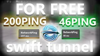HOW TO LOWER PING IN ROBLOX FREE APP NO FASTFLAGS NEEDED | Swift Tunnel fps boost in roblox