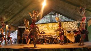 Traditional bamboo dance of Borneo