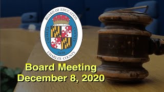 Board Meeting - December 8, 2020