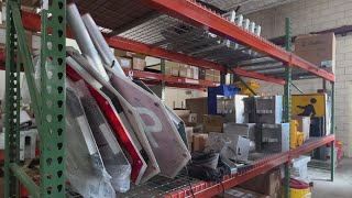 Inside Corpus Christi's lone street sign shop