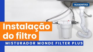 Como instalar o filtro ou trocar o refil do Misturador Monde Filter Plus? | Tramontina