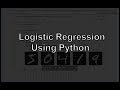 Logistic Regression using Python (Sklearn, NumPy, MNIST, Handwriting Recognition, Matplotlib)