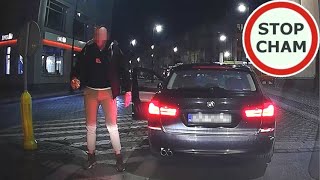 Kierowca BMW wyskoczył z auta - wymuszenie na rondzie? #1755 Wasze Filmy