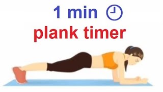 1 minute plank timer with  music.