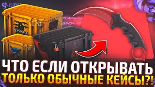 ОТКРЫВАЛ ТОЛЬКО ОБЫЧНЫЕ КЕЙСЫ И ВЫБИЛ НОЖ на CS2CASE! КАМБЭК с ЛОУ БАЛИКА до НОЖА! (CS2/КС2)