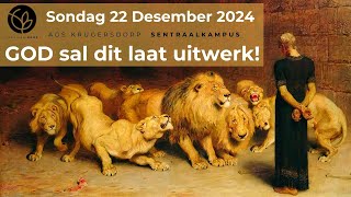 Sondag 22 Desember 2024 | God sal dit laat uitwerk! | Past. Justin Dreyer | AGS Krugersdorp-Sentraal