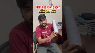 NEET Question paper Before NEET Exam 😡 || NEET EXAM || #neet #neet2024 #neetug #neetpaper #funny