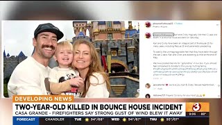 Toddler killed in bounce house incident was son of Phoenix firefighter