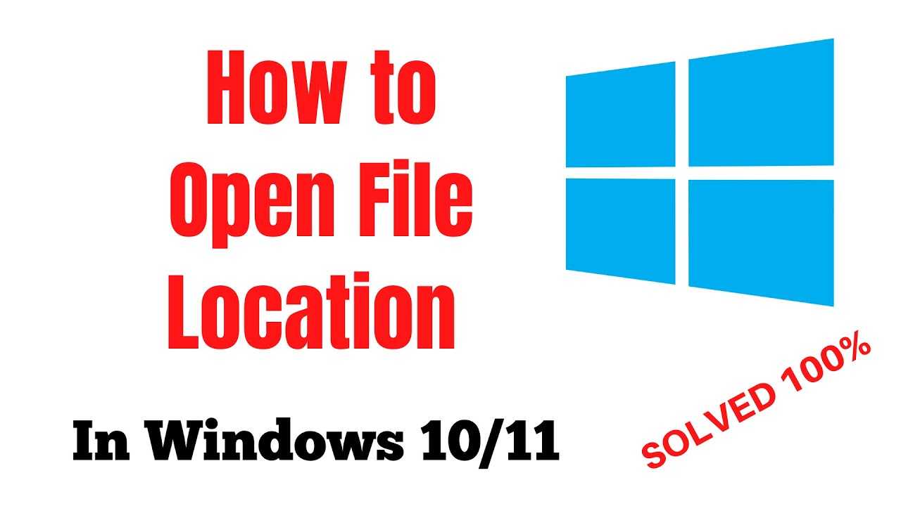 How To Open File Location In Windows 11 - YouTube