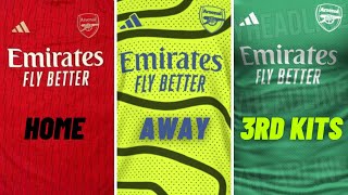 Arsenal 2023/24 Home, Away & 3rd Kit CONFIMED 😱😱😱 via Footy headlines