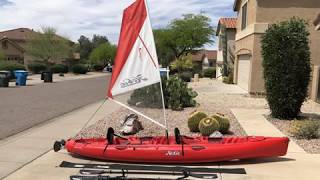 Sailing our Hobie Mirage Oasis Pedal Tandem Kayak