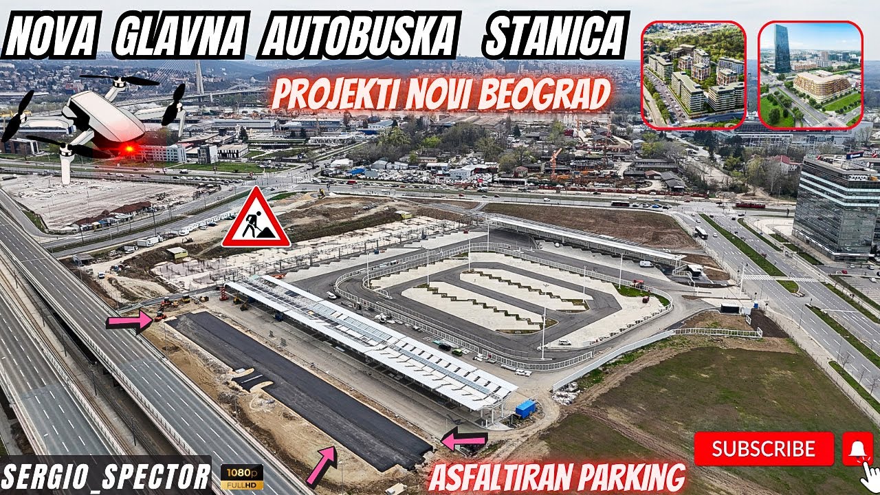 NOVA GLAVNA Autobuska Stanica - Asfaltiran Parking I PROJEKTI Oko KULE ...