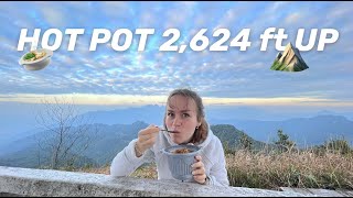 MAKING AUTOMATIC HOT POT 2,624 ft HIGH ON A MOUNTAIN TOP