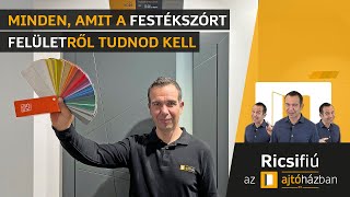 Ajtóház festékszórt felület bemutató