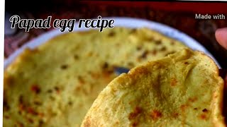 EGG PAPAD RECIPE / TASTY /DELICIOUS / VERY EASY / BY SADAF FOOD WORLD