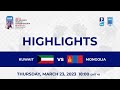 Highlights | 2023 IIHF Ice hockey World Championship | KWT vs MGL, Game 2