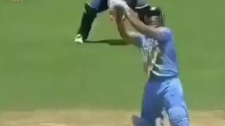 Dhoni's first helicopter shot