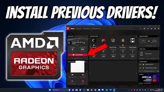 Install Previous AMD Drivers \u0026 Downgrade to Older AMD Driver Version | How To