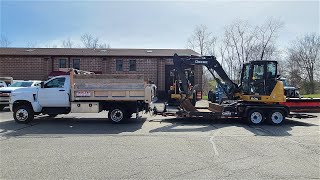 MOVING JOHN DEERE 60G EXCAVATOR! NEW GARAGE DAY 1!