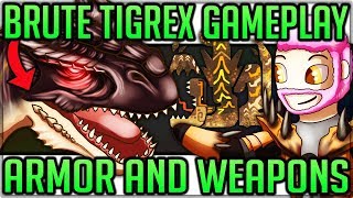 Brute Tigrex Breakdown + Secrets + Armor and Weapon Showcase - Monster Hunter World Iceborne! #mhw