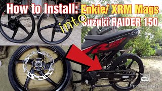 Rebuilding a Damaged 2018 Suzuki RAIDER 150 Fi/ Part 11/ Installing Enkie Slim Mags