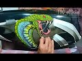 Airbrush tangki king cobra keren banget (water slide decal)