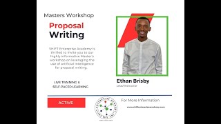 Masters Workshop  Leveraging AI to write proposals and more