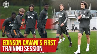 Edinson Cavani joins training for the first time! | PSG v Manchester United | UEFA Champions League