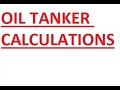 TANKER CALCULATIONS